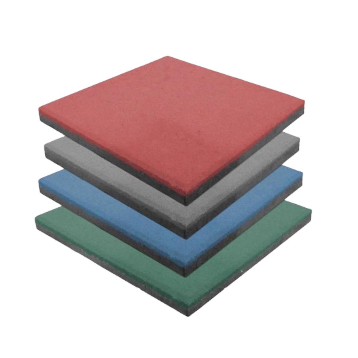 QRUBBER - Pastelón de caucho 50cmx50cmx25 mm azul Qrubber