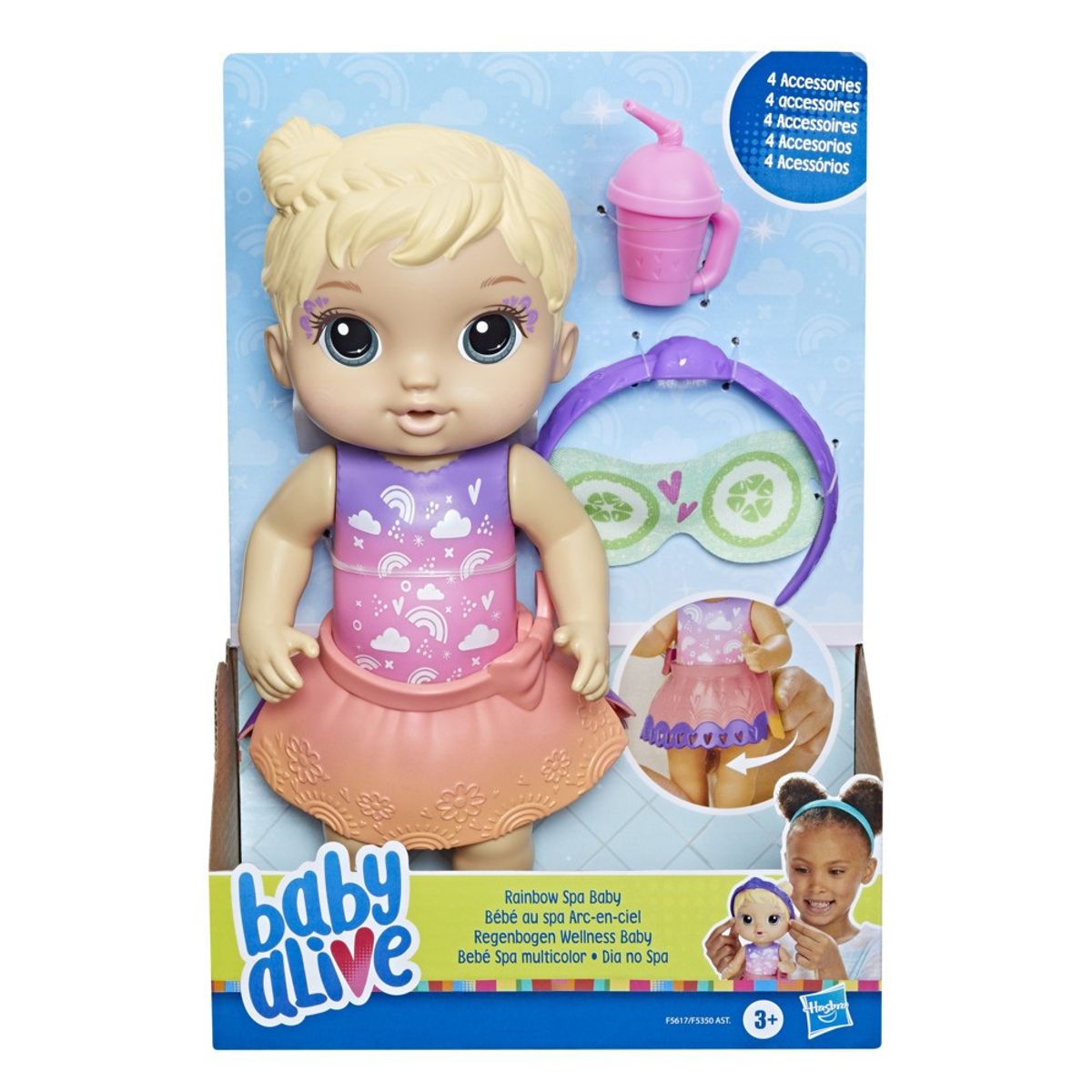 BABY ALIVE - MUÑECA BABY ALIVE BEBÉ SPA MULTICOLOR RUBIA