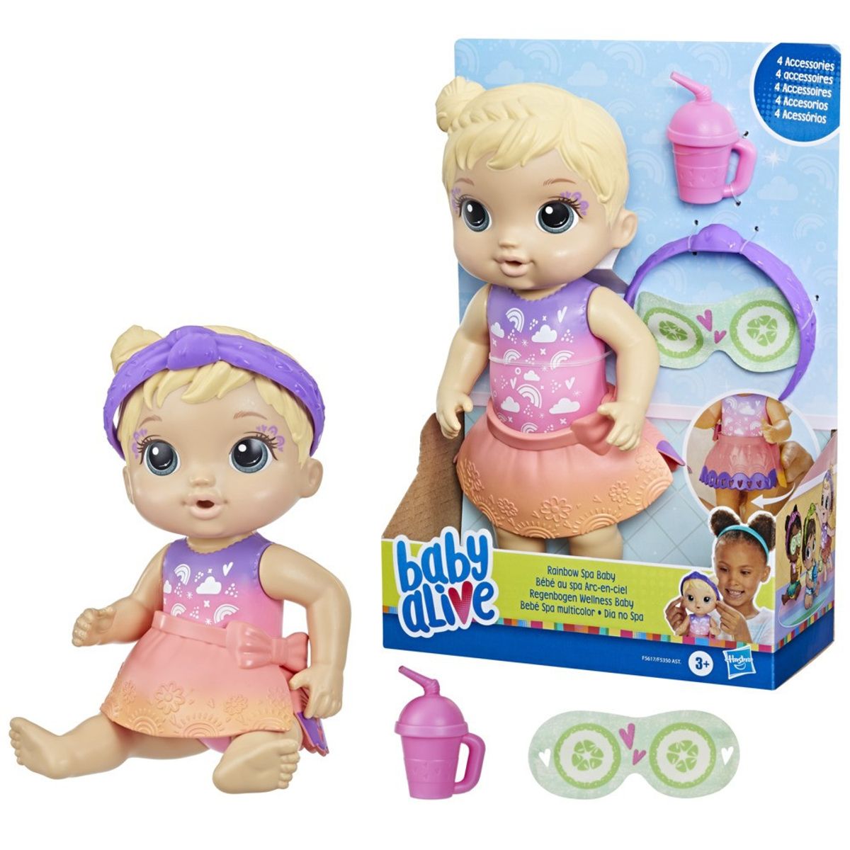 BABY ALIVE - MUÑECA BABY ALIVE BEBÉ SPA MULTICOLOR RUBIA