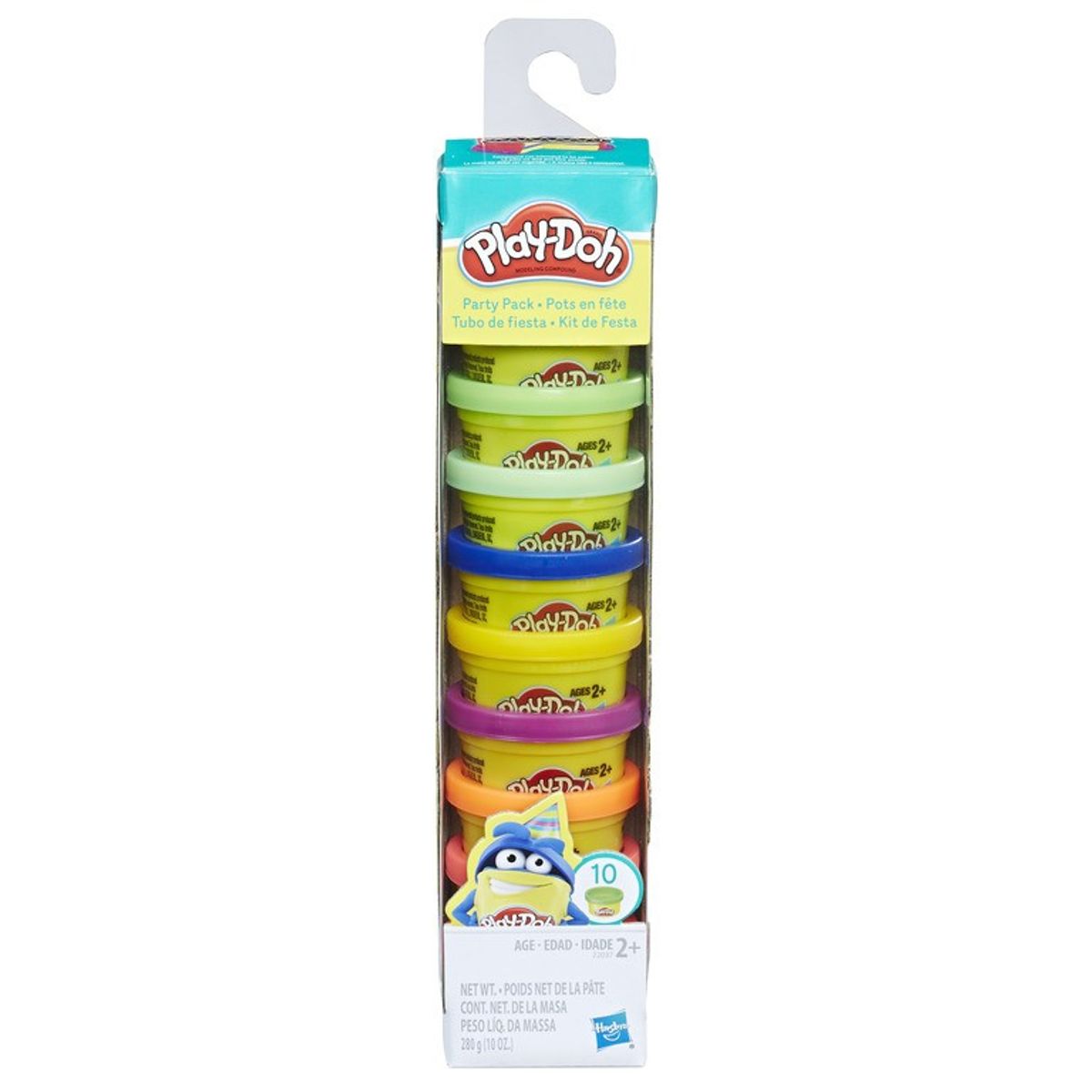 PLAY DOH - MASA PLAY DOH PACK 10 UNID TUBO DE FIESTA