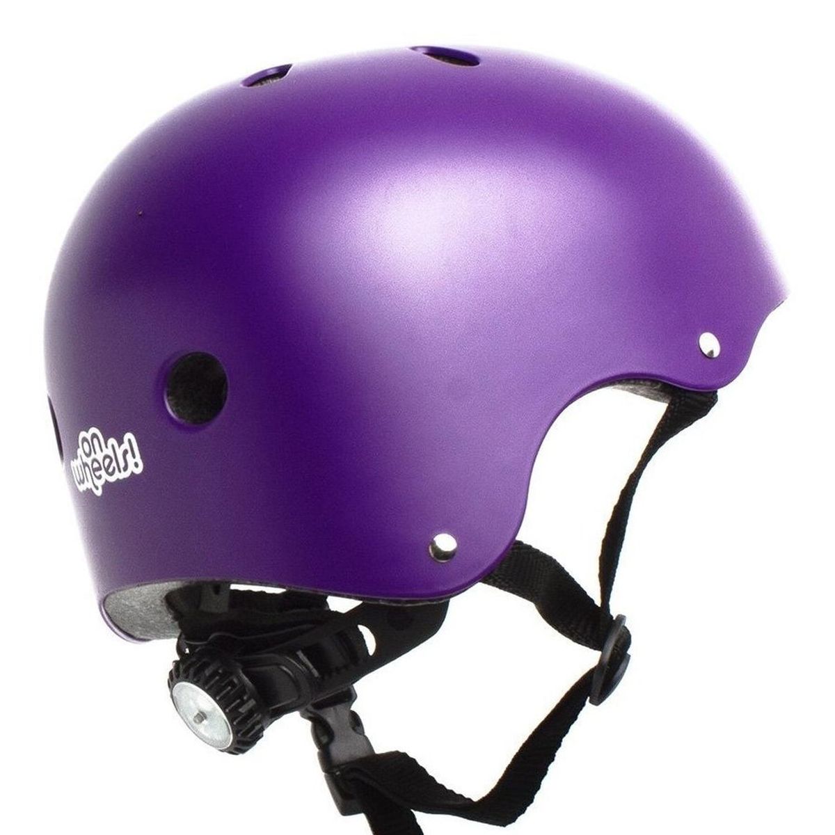 ON WHEELS - Casco Urbano Con Luz Color Morado Talla M