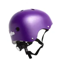 ON WHEELS - Casco Urbano Con Luz Color Morado Talla M