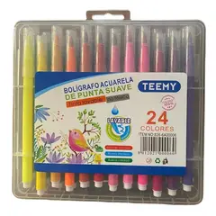 GENERICO - Brush Pen 24 Colores para Lettering, Dibujo