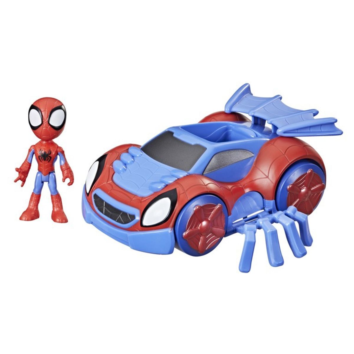 MARVEL - FIGURA SPIDEY AND FRIENDS AUTOARAÑA CAMBIA SPIDEY