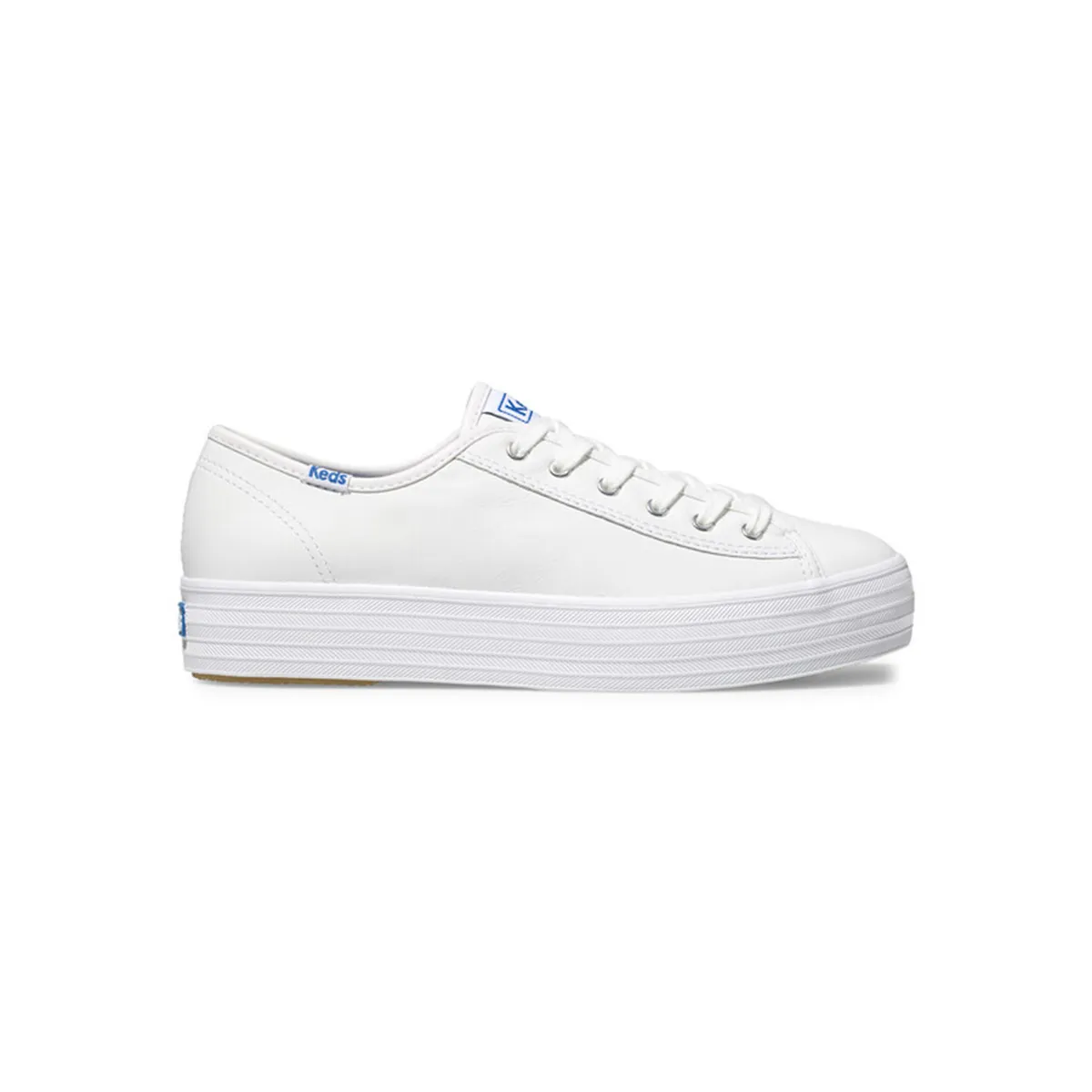 KEDS - Zapatilla Cuero Blanca Mujer Triple Kick KEDS