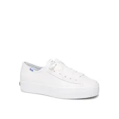 KEDS - Zapatilla Cuero Blanca Mujer Triple Kick