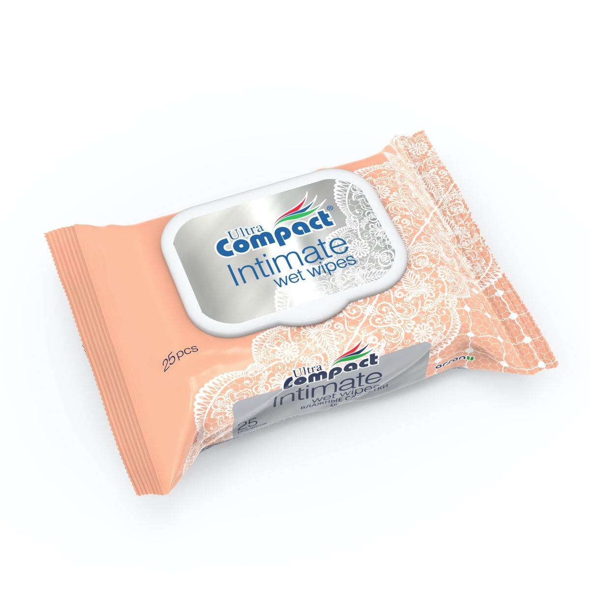 ULTRA COMPACT - Higiene intima - Caja 10 Paquetes de de 25 toallitas humedas