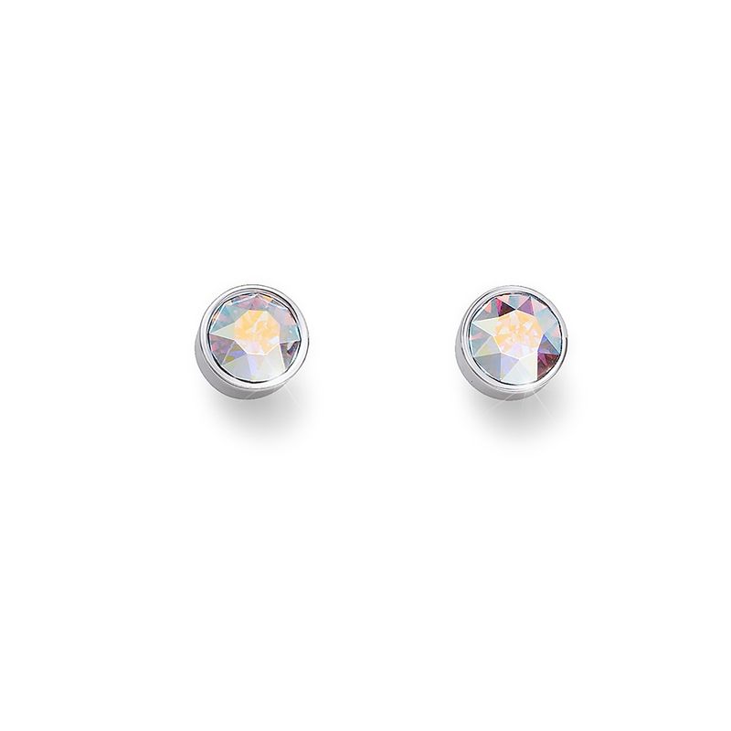 OLIVER WEBER - Pendientes Uno rodio cristal AB