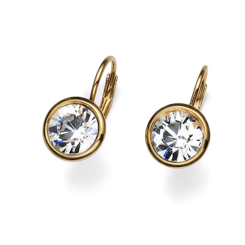 OLIVER WEBER - Pendientes Simple dorado cristal