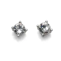 OLIVER WEBER - Pendientes Sweet rodio cristal