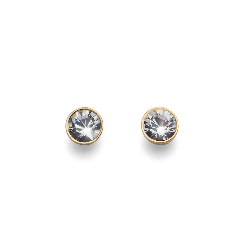 OLIVER WEBER - Pendientes Soon dorado cristal