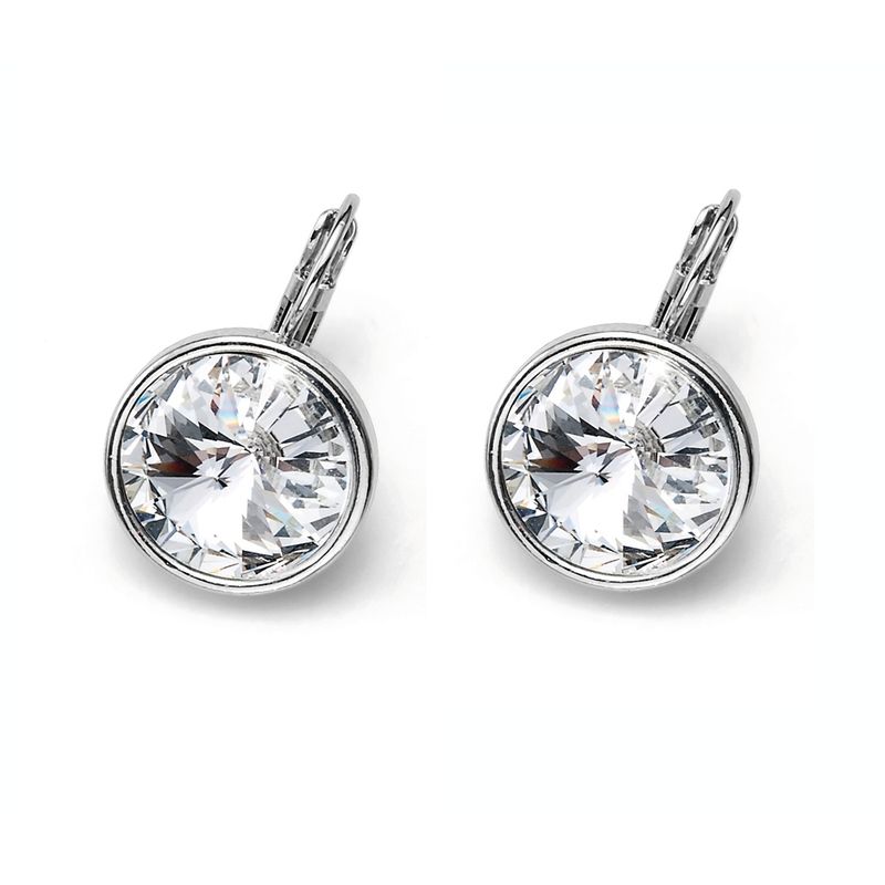 OLIVER WEBER - Pendientes Fun rodio cristal
