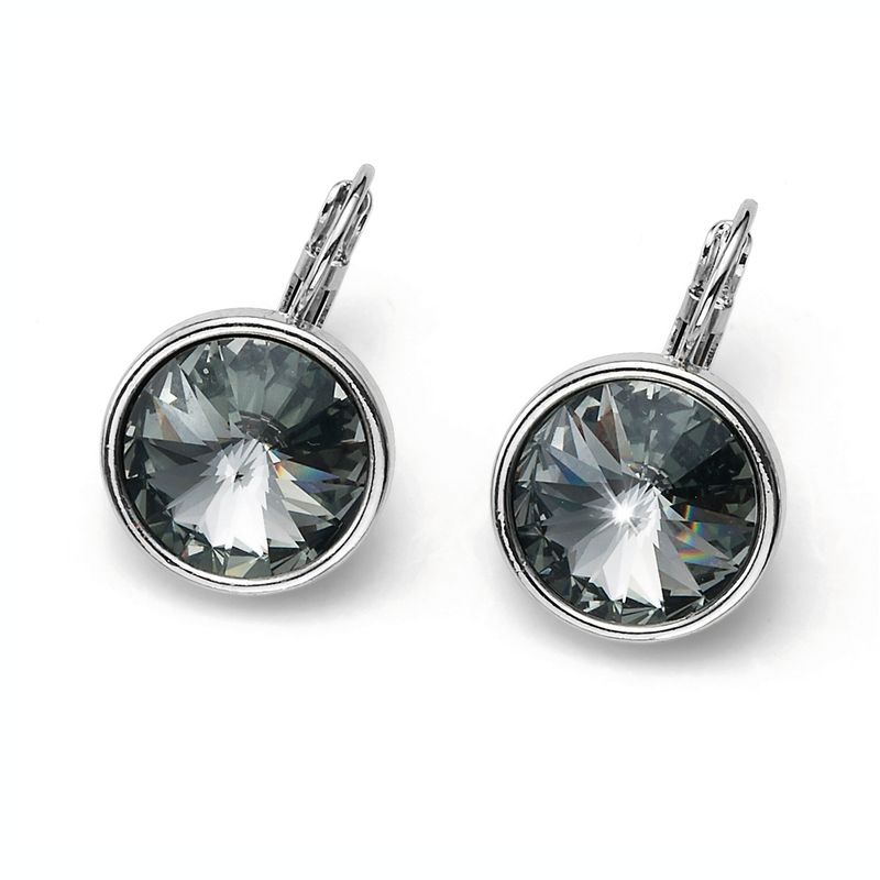 OLIVER WEBER - Pendientes Fun rodio bl diamond