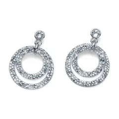 OLIVER WEBER - Pendientes Explosion rodio cristal