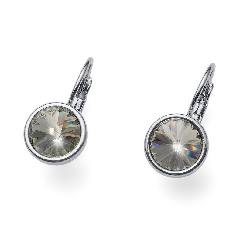 OLIVER WEBER - Pendientes Young rodio black diamond