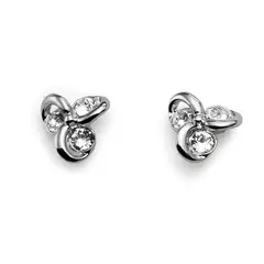 OLIVER WEBER - Pendientes Compo rodio cristal
