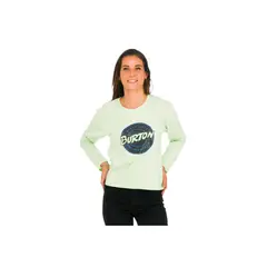 BURTON - Polera M/L Mujer Retro I Menta