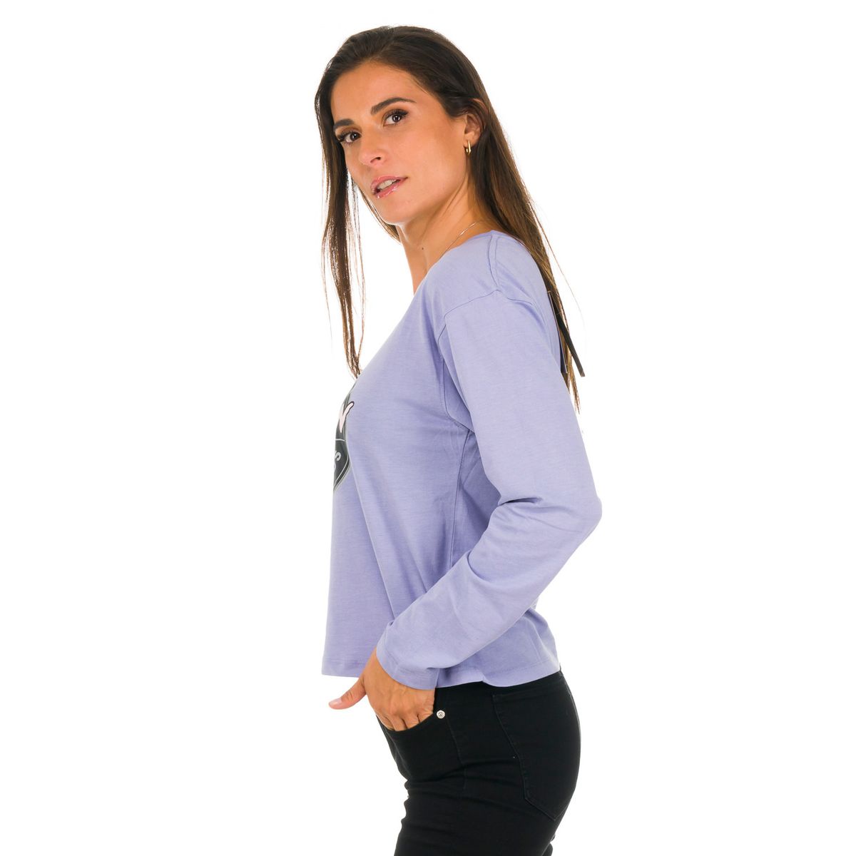 BURTON - Polera M/L Mujer Retro I Lila BURTON