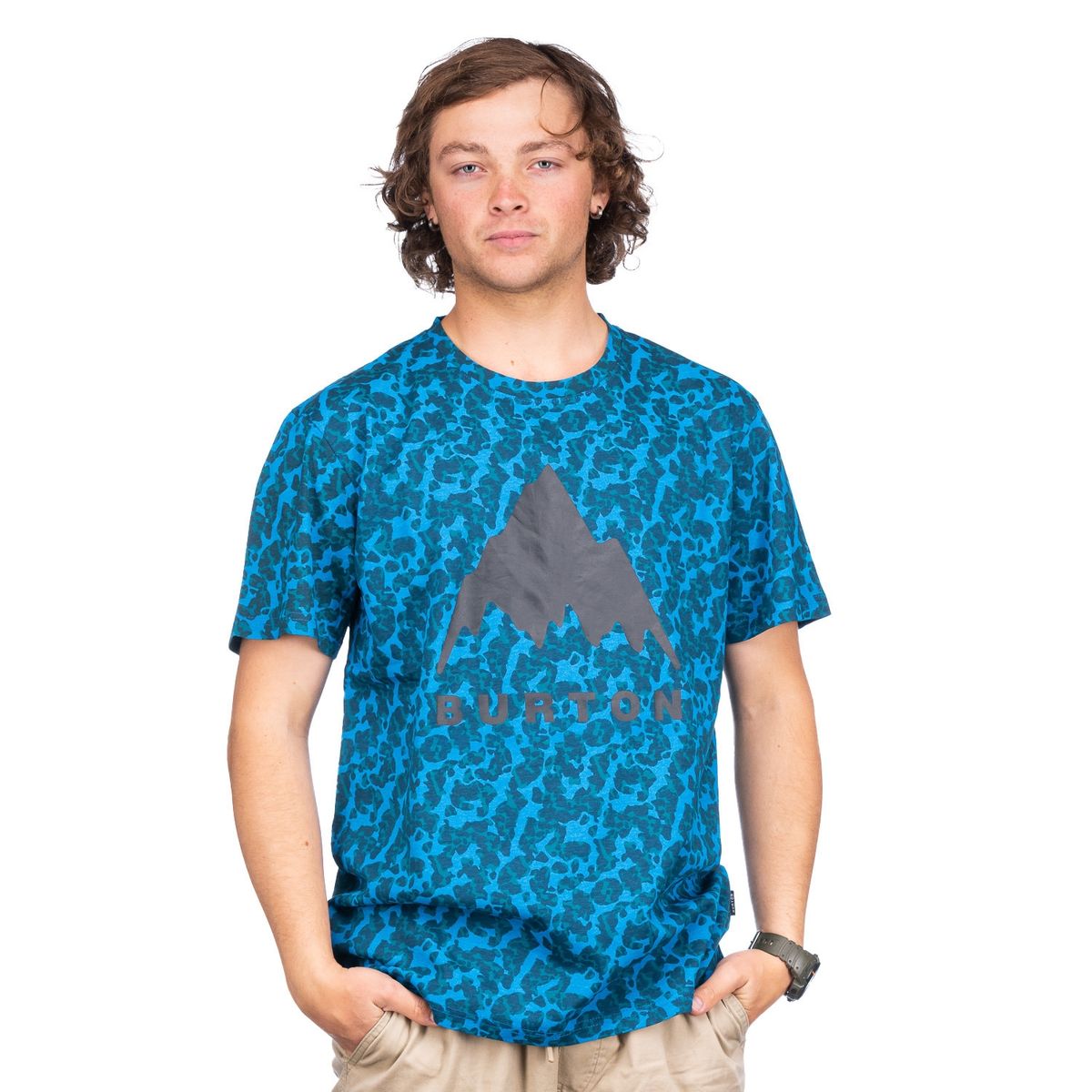 BURTON - Polera M/C Hombre Words Azul BURTON