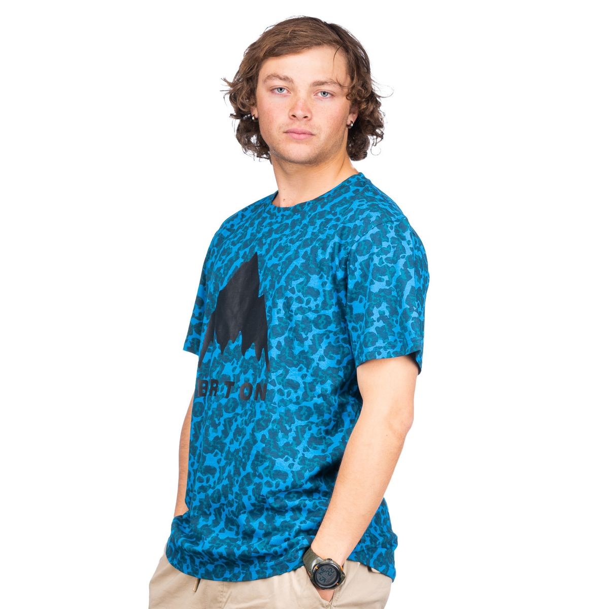 BURTON - Polera M/C Hombre Words Azul BURTON