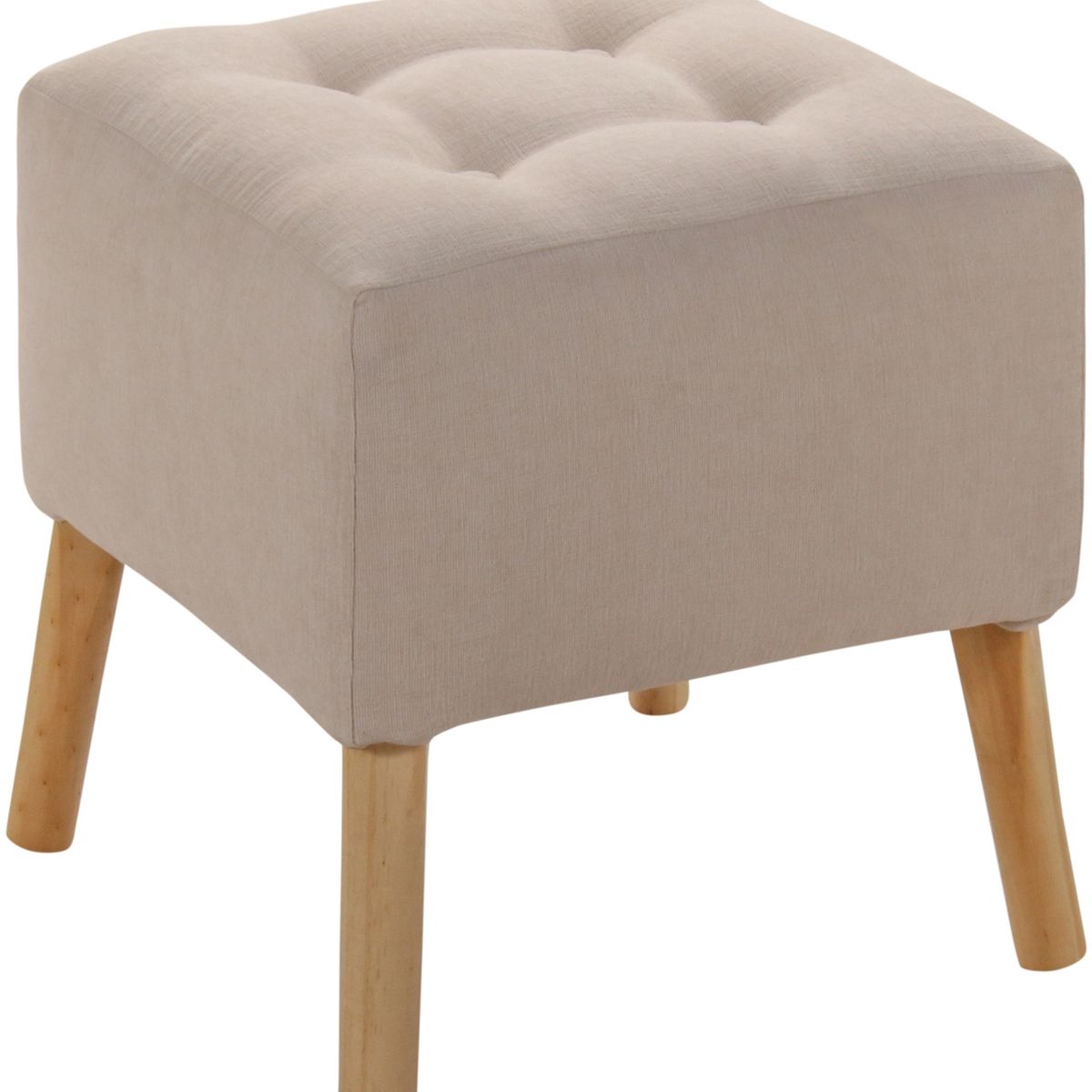 GENERICO - Pouf Alemania Crudo altea 42x42x43 cm Máxima Design