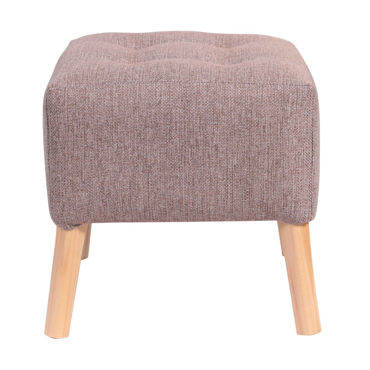 GENERICO - Pouf Alemania Gris Beige Omega 42x42x43 cm Máxima Design