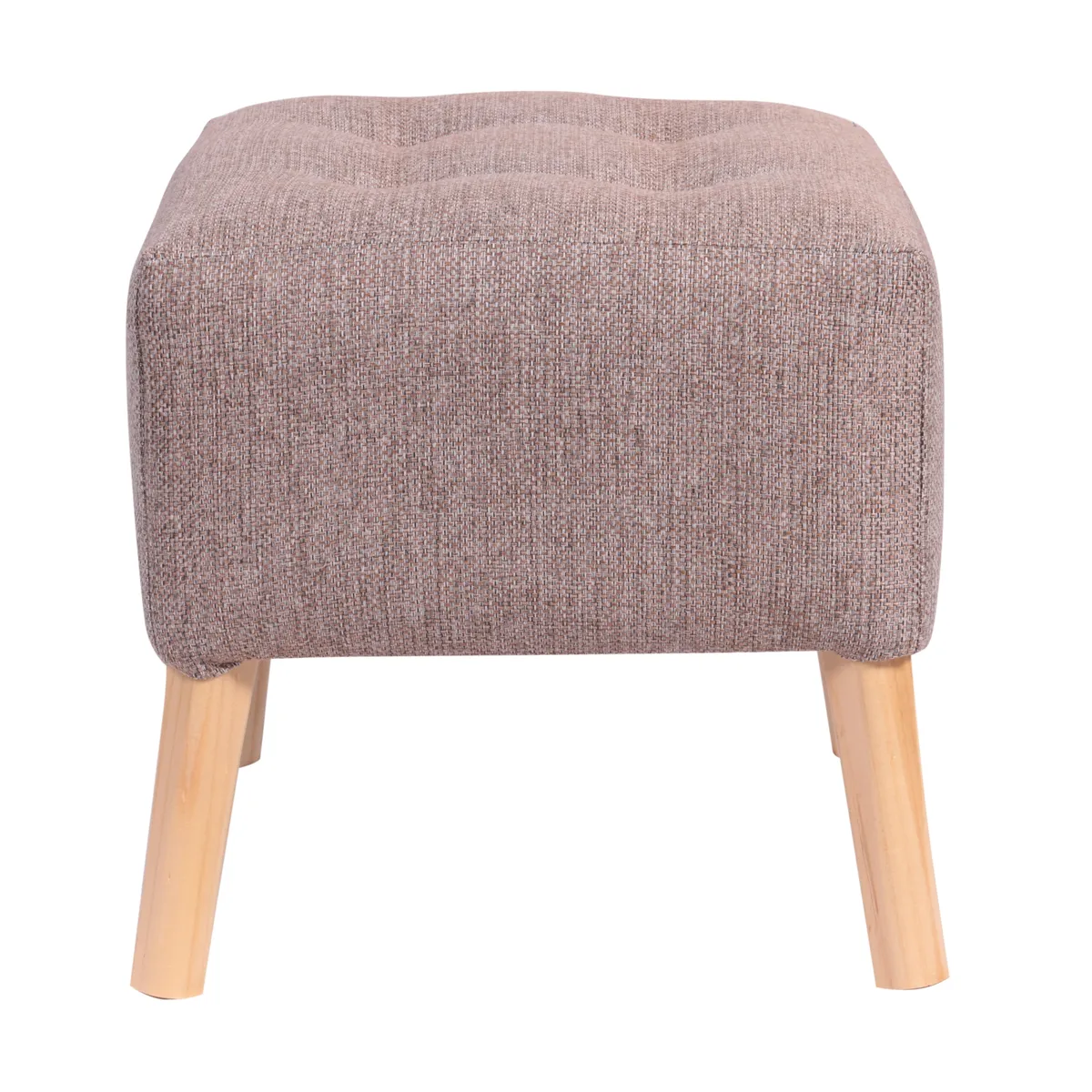 GENERICO - Pouf Alemania Gris Beige Omega 42x42x43 cm Máxima Design
