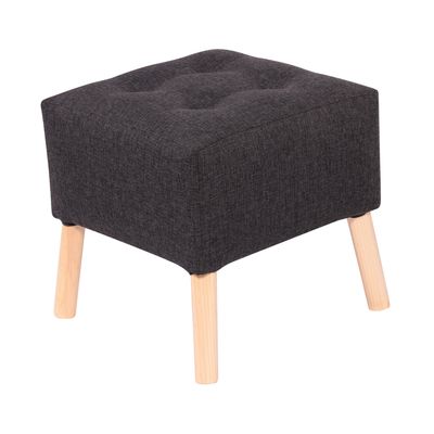 Imagen 2 del producto Pouf Alemania Gris Negro Omega 42x42x43 cm Máxima Design
