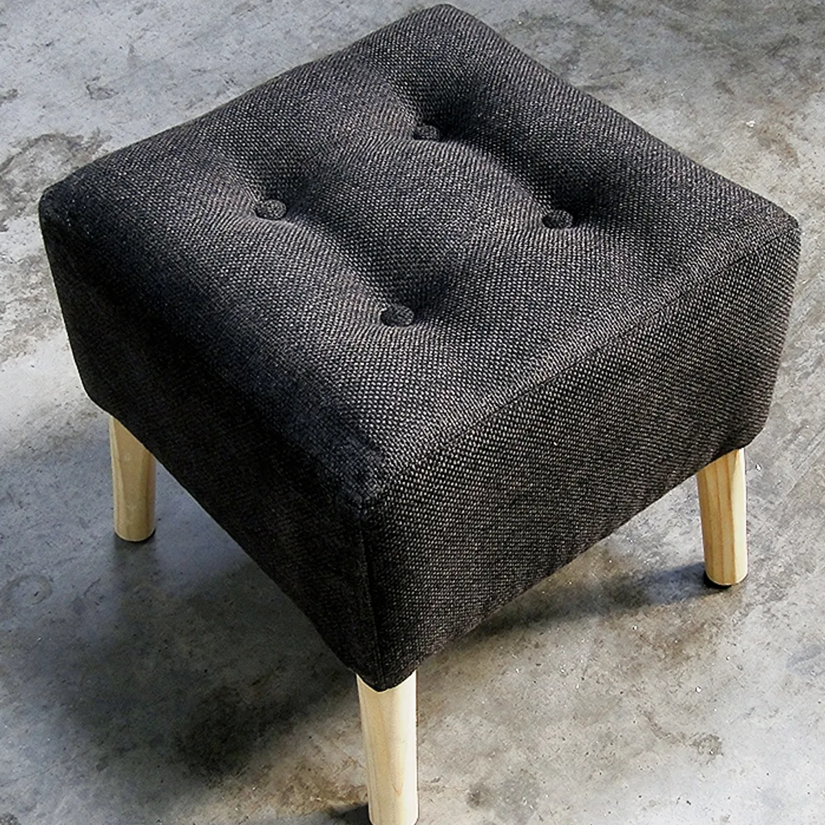 GENERICO - Pouf Alemania Grafito Amalfi 42x42x43 cm Máxima Design