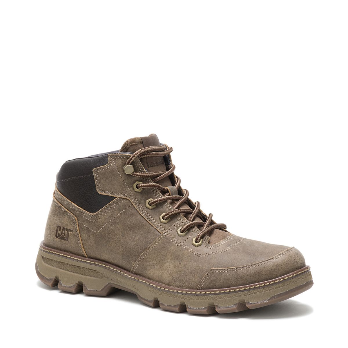 CAT - Botin Cuero Hombre Vertex Café CAT