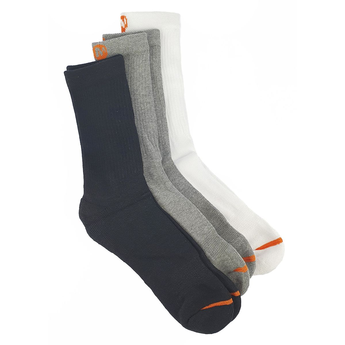 MERRELL - 3 Pack Calcetin Outdoor Access Cotton Crew Gris Unisex MERRELL