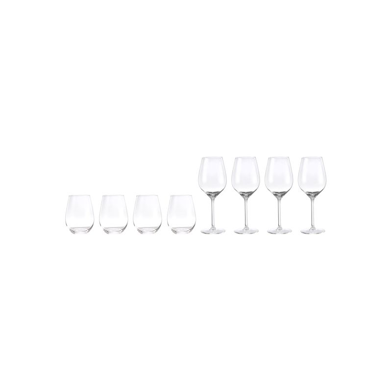 URBAN PRODUCTS - SET DE 4 COPAS Y 4 VASOS PARA VINO URBAN PRODUCTS