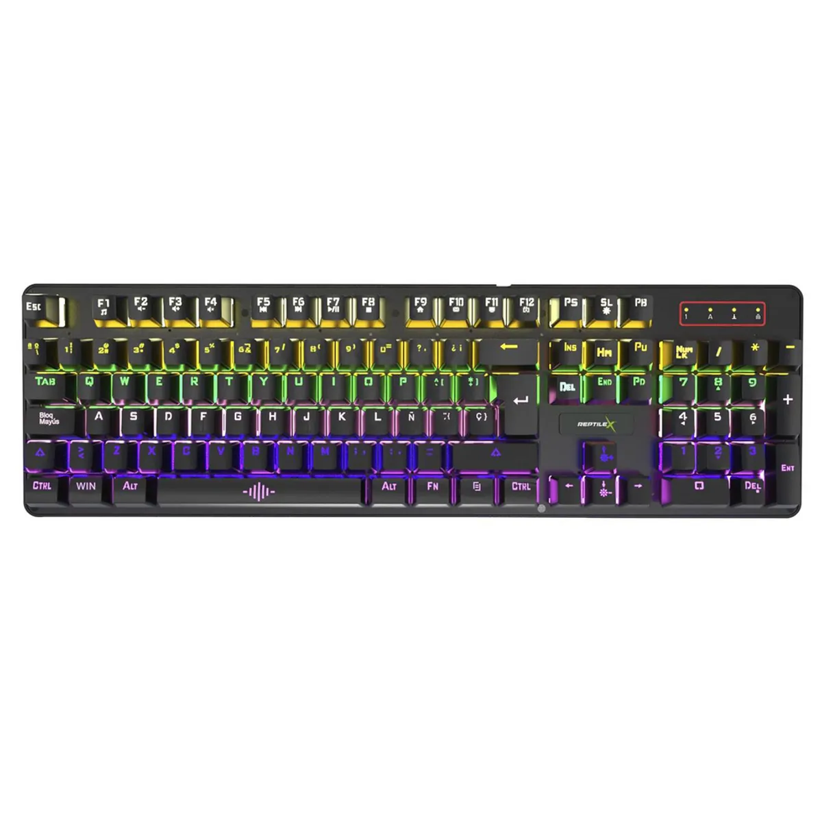 REPTILEX - Teclado Mecanico Reptilex FULL RGB  para PC PS X-BOX RX-0018 - Negro