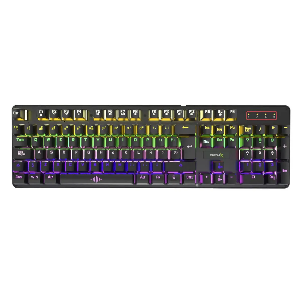REPTILEX - Teclado Mecanico Reptilex FULL RGB  para PC PS X-BOX RX-0018 - Negro