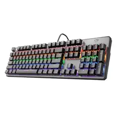 TRUST - Teclado Mecanico Profesional Asta Gxt 865 Multiplataformas - Negro