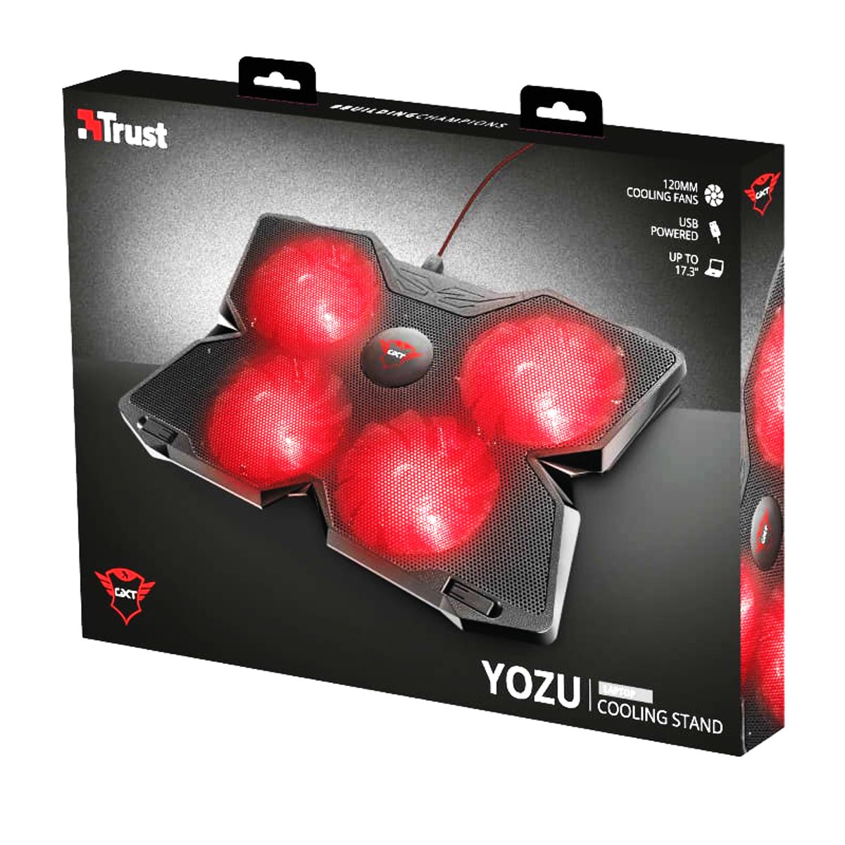 TRUST - Ventilador Notebook Gamer Trust Gxt 278 Yozu LED 1200 RPM