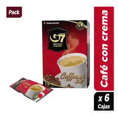 G7 COFFEE - Pack 6 Café Con Crema Sin Lactosa - Trung Nguyen