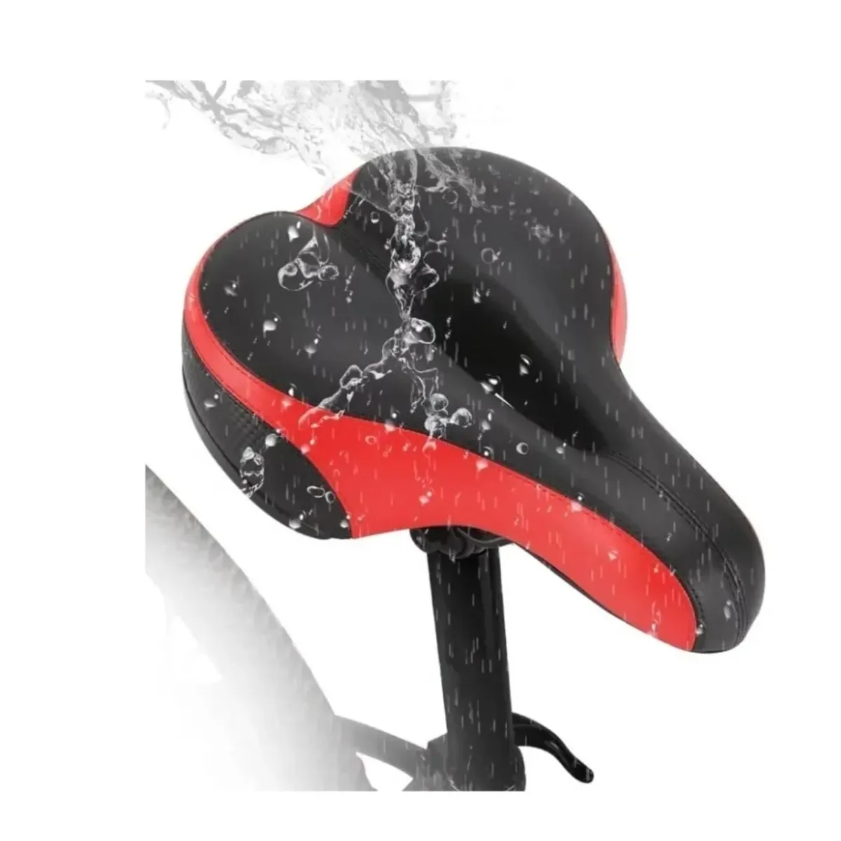 GENERICO - Asiento Sillín Ergonómico Prostático Bicicleta Reflectante