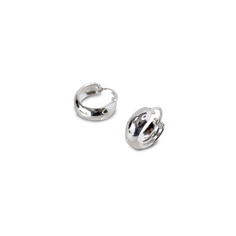 ANDREA COGGIOLA JOYAS - Aros Argollas Bote Pequeña Plata