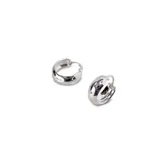 ANDREA COGGIOLA JOYAS - Aros Argollas Bote Pequeña Plata