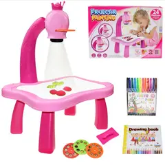 GENERICO - Mesa Proyector de Dibujos para Niños - Color Rosado