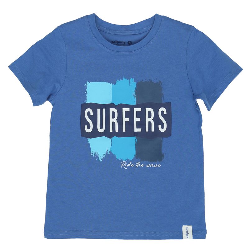CALPANY - Polera M/C Niño Surfers Celeste CALPANY