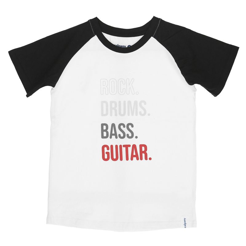CALPANY - Polera M/C Niño Rock Blanco CALPANY