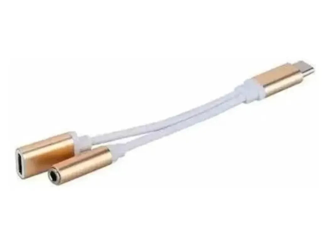 GENERICO Adaptador De Auriculares Y Carga Para Celulares Samsumg