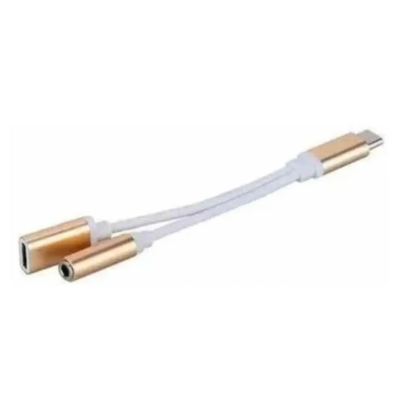 GENERICO - Adaptador De Auriculares Y Carga Para Celulares Samsumg