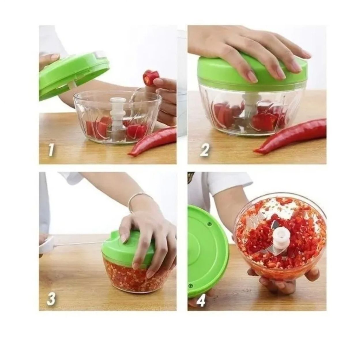 GENERICO - Picador Ajo Cebolla Verduras Carne Multifunctional Cocina
