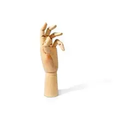 SEIGARD - Mano Masculina De Madera Articulada MS003 Color Café