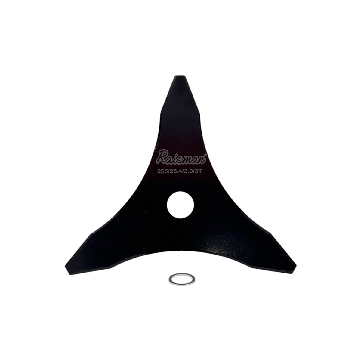 RAISMAN - CUCHILLO 3 PUNTAS RAISMAN® PARA DESBROZADORA Ø255MM 3MM ESPESOR 25.4MM (1") PERFORACION