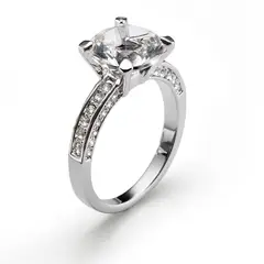 OLIVER WEBER - Anillo Princess rodio cristal S
