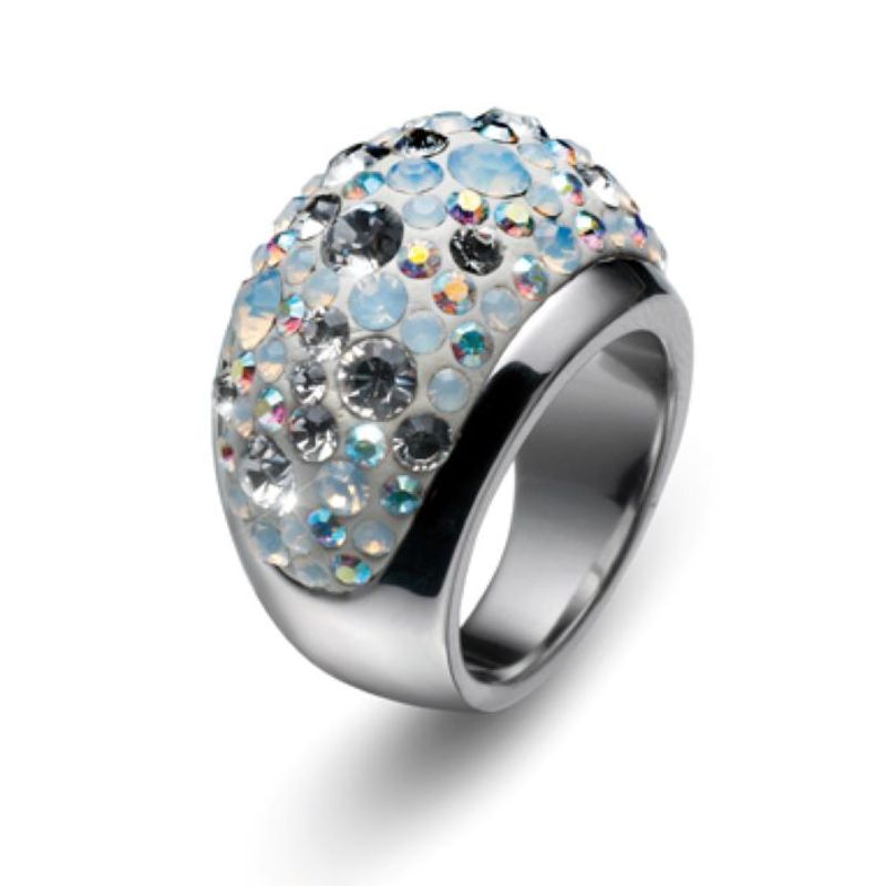 OLIVER WEBER - Anillo Couleur rodio cristal S